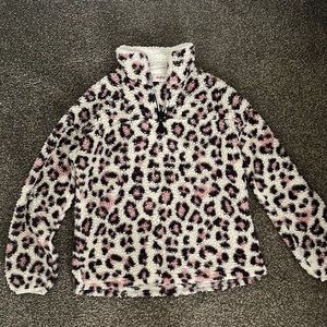 Fleece Cheeta print jacket